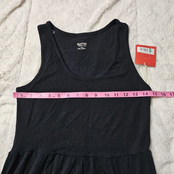 Mossimo Supply Co. Ebony Black Tank Top Maxi Dress M NWT - Picture 4 of 8